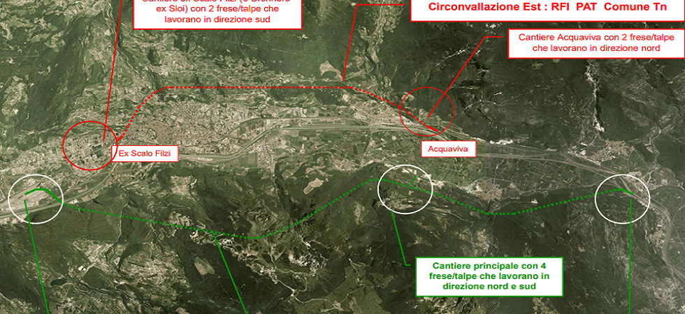 Circonvallazione ferroviaria, ancora chiusura di Rfi su ipotesi Destra Adige